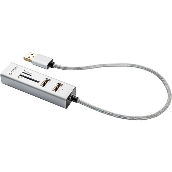 Čítačka pamäťových kariet YENKEE YHC 101SR USB COMBO HUB 

