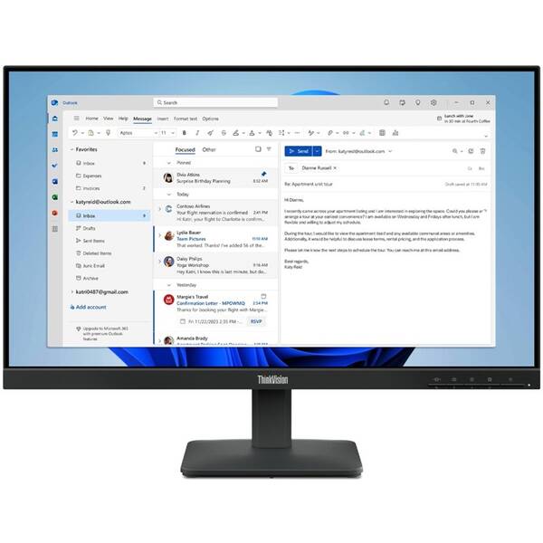 Monitor Lenovo ThinkVision S24-4e čierny

