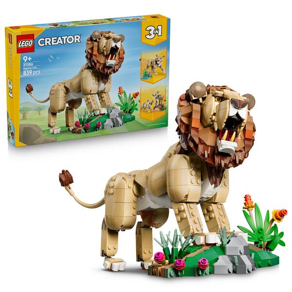 Stavebnica LEGO® Creator 3 v 1 31386 Divoké zvieratá: Majestátny lev 


