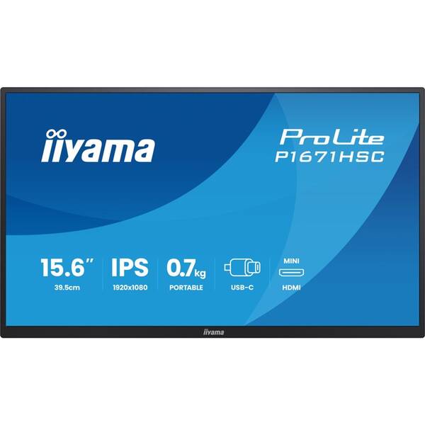 Monitor IIYAMA ProLite P1671HSC-B1 čierny


