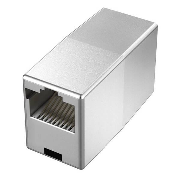 Spojka Hama RJ45 (F)/RJ45 (F) strieborná

