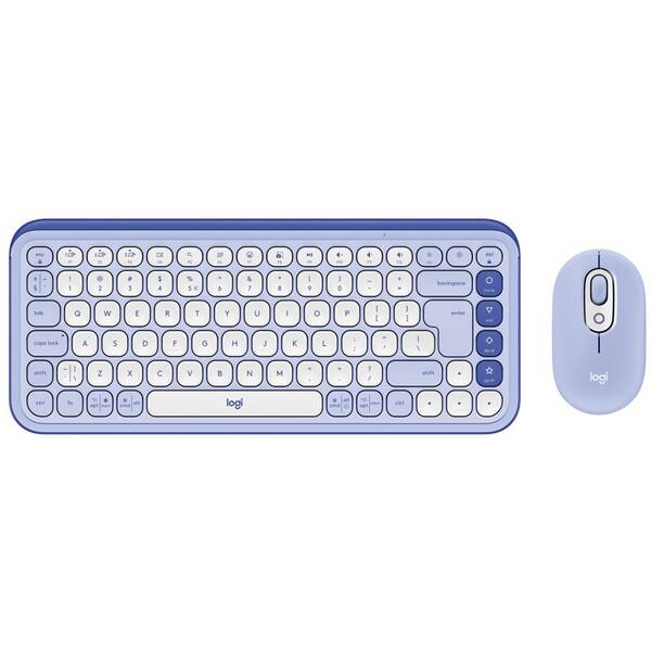 Klávesnica s myšou Logitech POP ICON, US layout fialová

