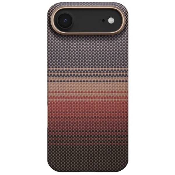 Kryt na mobil Pitaka Ultra-Slim Sunset na Apple iPhone Air hnedý/oranžový

