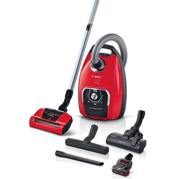 Podlahový vysávač Bosch BGB8PET1 červený


