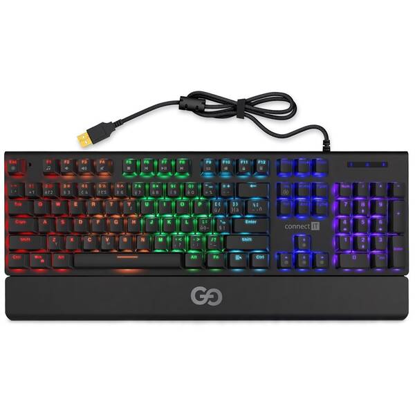 Klávesnica Connect IT GG, CZ/SK layout čierna

