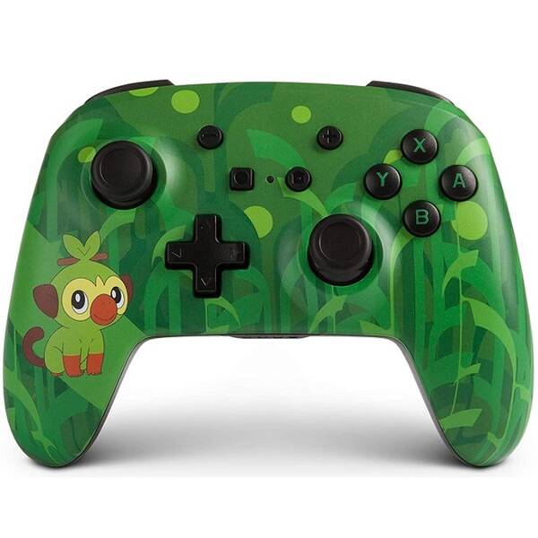 Gamepad PowerA Enhanced Wireless Controller, Nintendo Switch - Pokemon Grookey zelený

