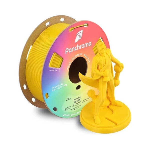 Tlačová struna (filament) Polymaker Panchroma CoPE žltý

