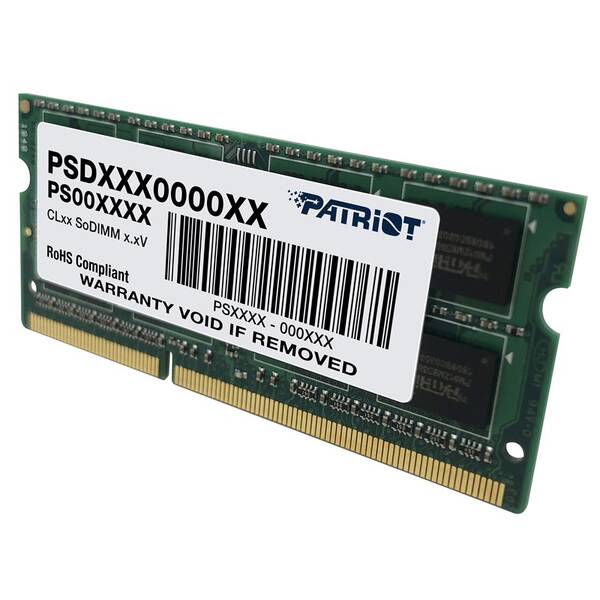 Pamäťový modul SODIMM Patriot 8GB DDR3 1600MHz CL11 

