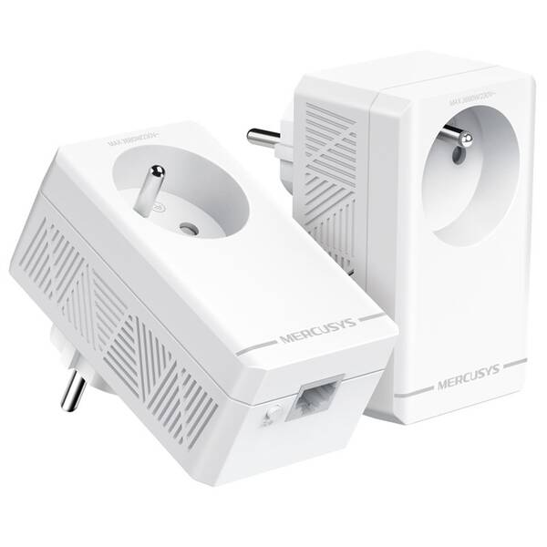 Sieťový rozvod LAN po 230V Mercusys MP500P AV1000 KIT biele


