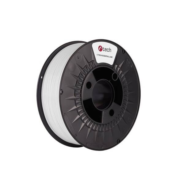 Tlačová struna (filament) C-Tech ESSENTIAL LINE, PLA, 1,75mm, 1kg biely

