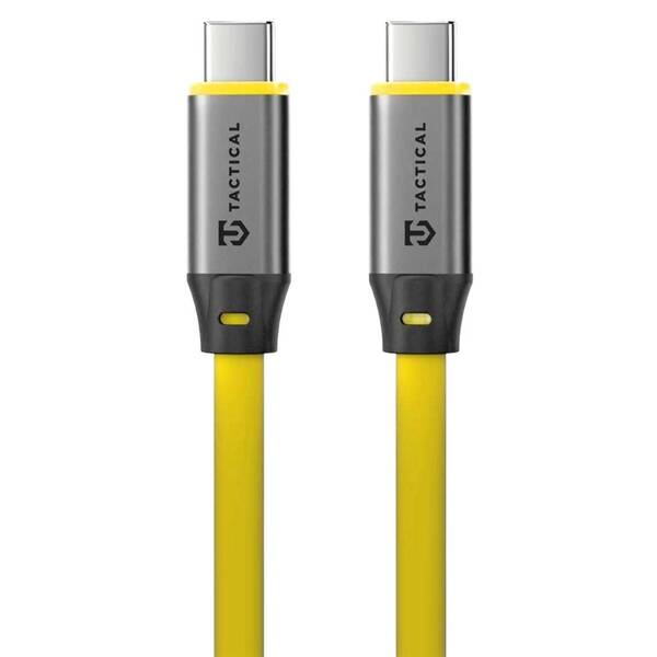 Kábel Tactical Fat Man 2.0 USB-C/USB-C 1m žltý

