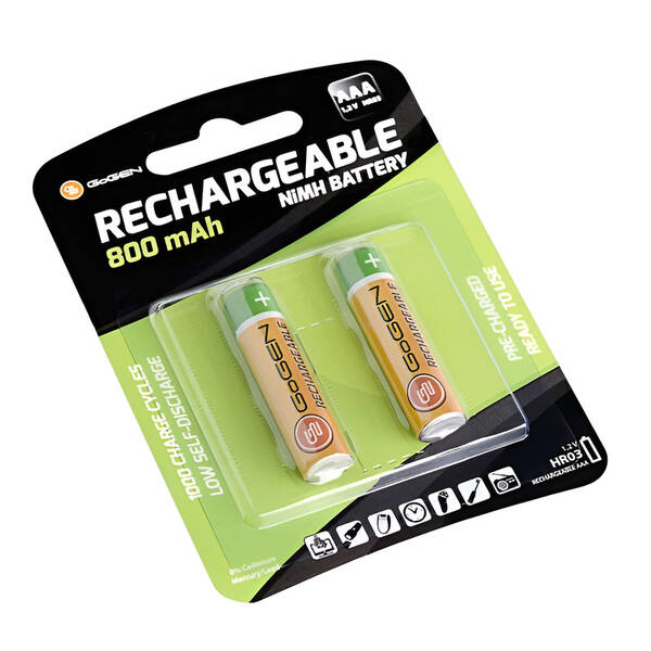 Batéria nabíjacia GoGEN AAA, HR03, 800mAh, Ni-MH, blister 2ks 

