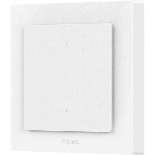 Vypínač Aqara Light Switch H2 EU (2 Buttons, 1 Channel) biely

