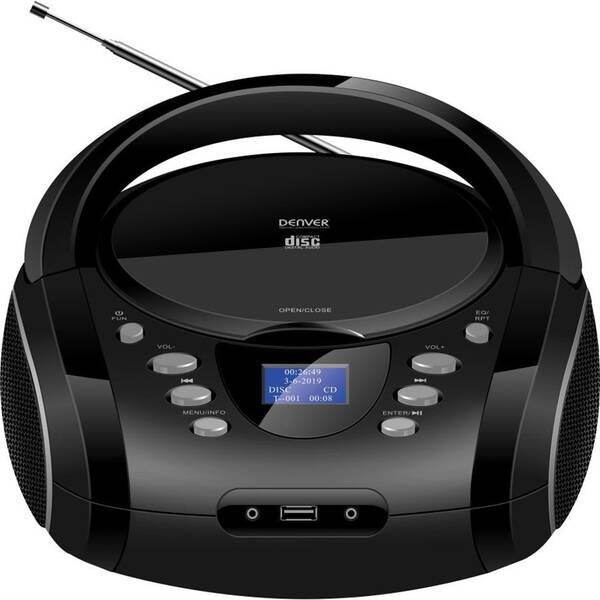 Rádioprijímač DAB+/CD Denver TDB-10 čierny

