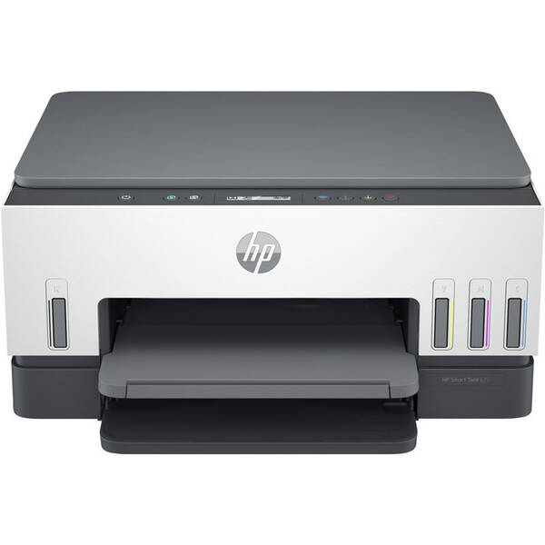 Tlačiareň multifunkčná HP Smart Tank 670 All-in-One sivá/biela


