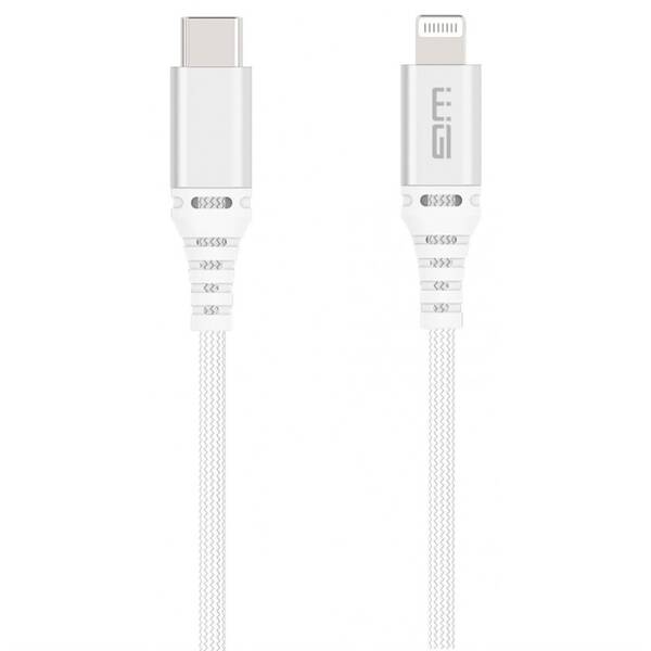 Kábel WG USB-C/Lightning, MFi, 1m biely

