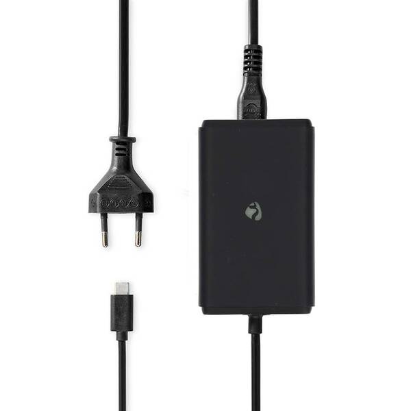 Sieťový adaptér Nedis GaN 45 W, univerzální, USB-C čierny


