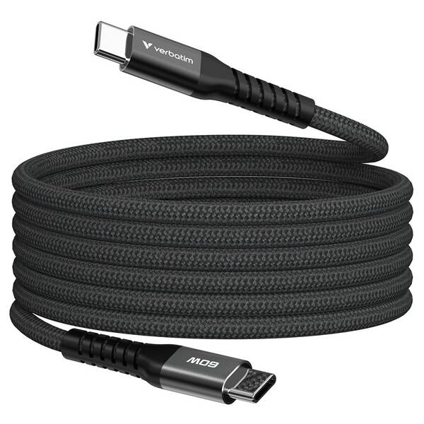 Kábel Verbatim Sync & Charge USB-C/USB-C 60W 1,2m čierny

