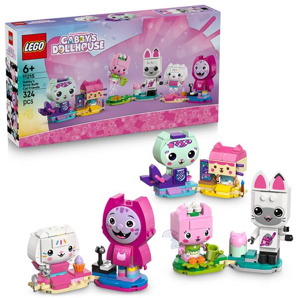 Stavebnica LEGO® Gabinin kúzelný domček 11215 Gabi a jej mačací kamaráti z kociek 

