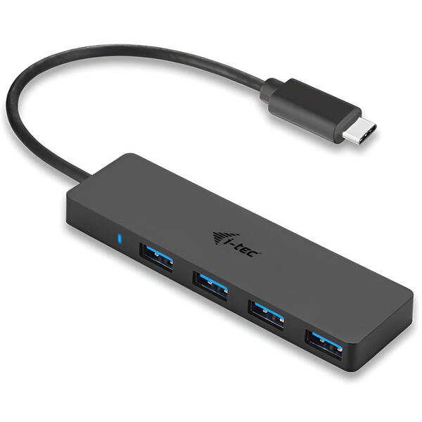 USB Hub i-tec USB-C / 4x USB 3.0 čierny

