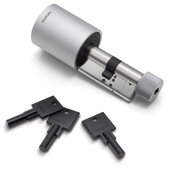 Zámok Netatmo Doorlock Smart, zámok a kľúče čierny/strieborný

