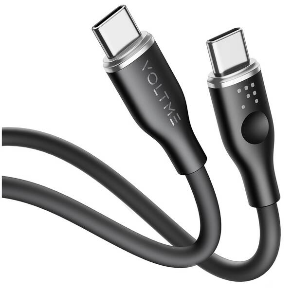 Kábel Voltme Powerlink Moss Series USB-C/USB-C, CTC 3A/60W 1m čierny

