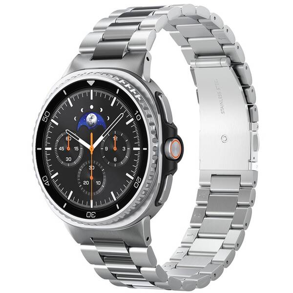 Remienok Spigen Modern Fit 316L na Samsung Galaxy Watch 8 (40/44/46mm) strieborný

