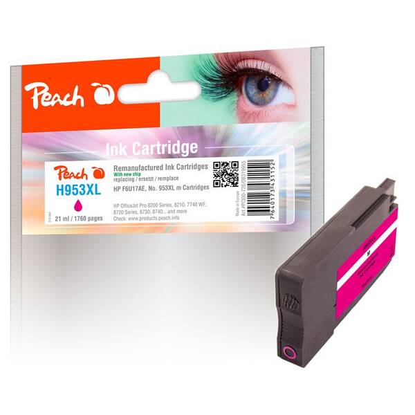 Cartridge Peach HP 953XL, 1760 strán 

