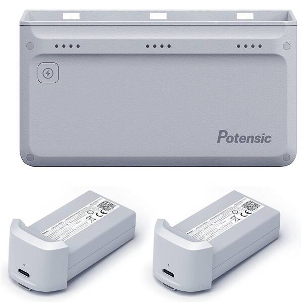 Nabíjačka Potensic Atom 60W More Power, AC adaptér, 2× batéria 

