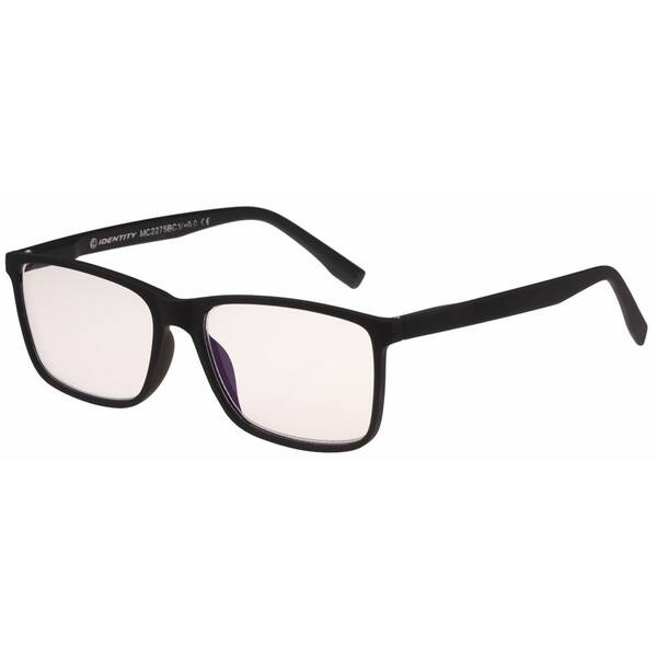 Počítačové okuliare Identity s filtrom modrého svetla, +0,5 čierne

