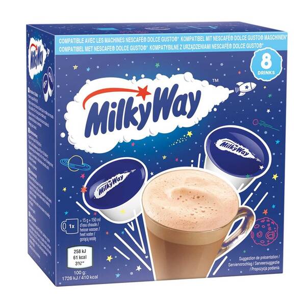 Kapsuly pre espressá Mars Milky Way 8 × 15 g 

