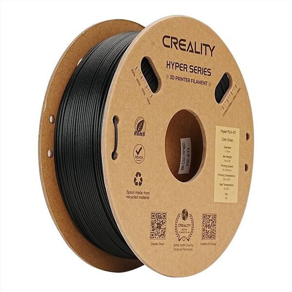 Tlačová struna (filament) Creality Hyper PLA-CF 1kg zelený

