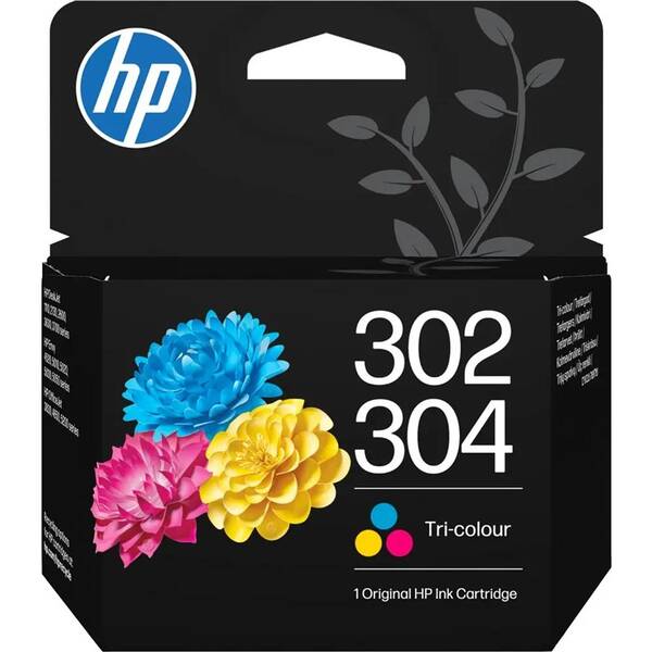 Cartridge HP B7RT6AE, HP 302/304, CMY, 150str. 

