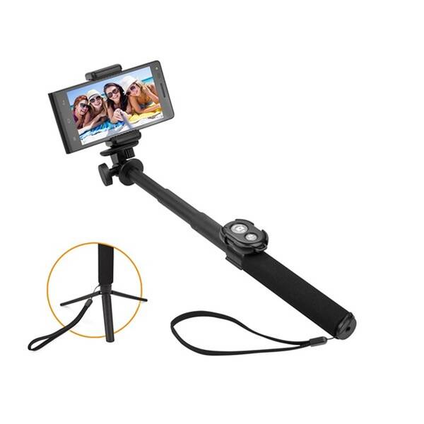 Selfie tyč GoGEN 5 teleskopická, bluetooth čierna

