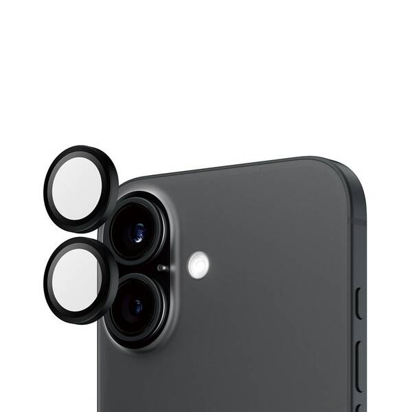 Ochranné sklo šošovky fotoaparátu PanzerGlass HoOps na Apple iPhone 17/16/16 Plus čierne

