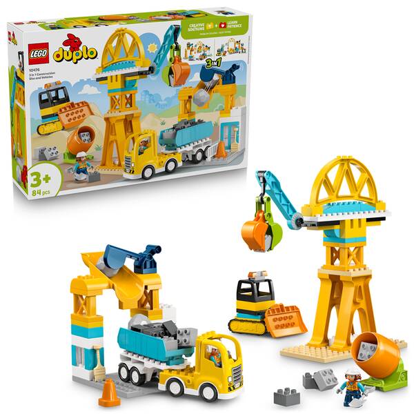 Stavebnica LEGO® DUPLO® 10476 Stavenisko a vozidlá 3 v 1 

