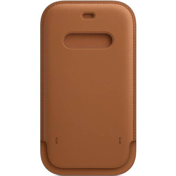 Puzdro na mobil Apple Leather Sleeve s Magsafe pre iPhone 12 | 12 Pro  - sedlovo hnedá 

