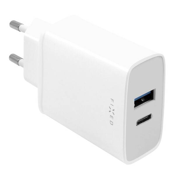 Nabíjačka do siete FIXED USB, USB-C PD, 30W biela


