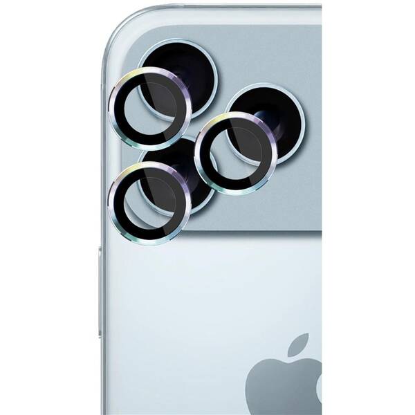 Ochranné sklo šošovky fotoaparátu 3mk Lens Protection Pro na Apple iPhone 17 Pro /17 Pro Max - duhové 

