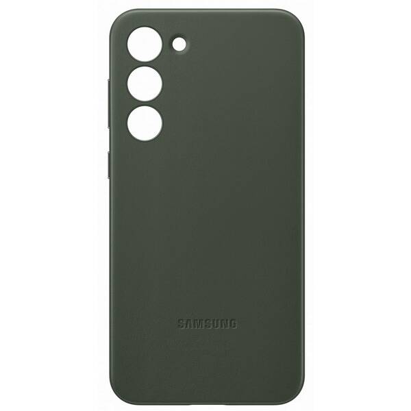 Kryt na mobil Samsung Leather na Galaxy S23+ zelený

