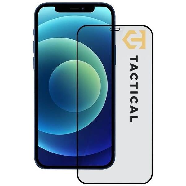 Tvrdené sklo Tactical 5D na Apple iPhone 12/12 Pro čierne

