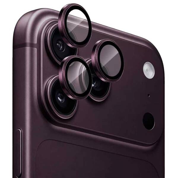 Ochranné sklo šošovky fotoaparátu Mobile Origin Easy Lens Guards na Apple iPhone 18 Pro/18 Pro Max vínovej/priehľadné


