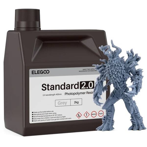 UV resin Elegoo Stand V2.0 2kg sivá

