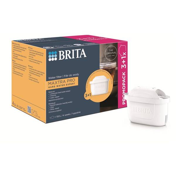 Filter na vodu BRITA Maxtra Pro Hard Water Expert, 3+1 ks biely

