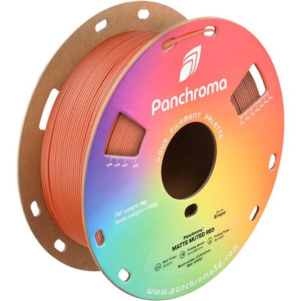 Tlačová struna (filament) Polymaker Panchroma PLA Matte červený

