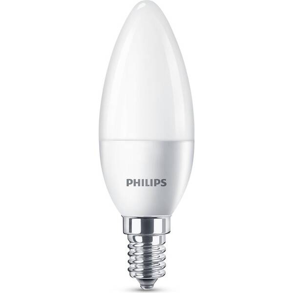 LED žiarovka Philips sviečka, 5,5W, E14, teplá biela 

