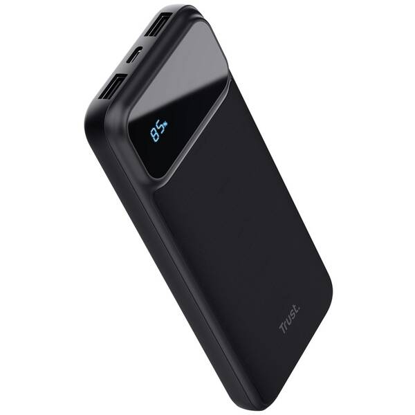 Powerbank Trust Avala, 10000 mAh, USB-C PD čierna

