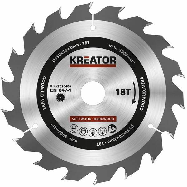 Pílový kotúč Kreator KRT020406 150mm 18T 

