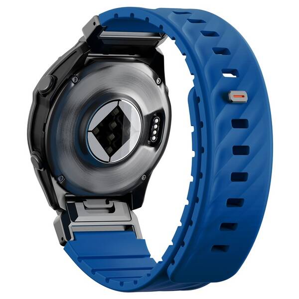 Remienok Uniq Fluo magnetický na Garmin SmartWatch Quick Release/QuickFit 22mm modrý

