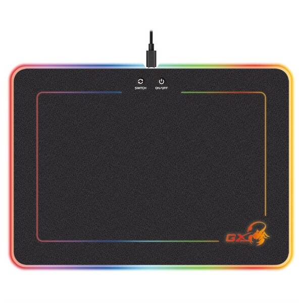 Podložka pod myš Genius GX-Pad 600H RGB podsvietenie, 35 x 25 cm čierna

